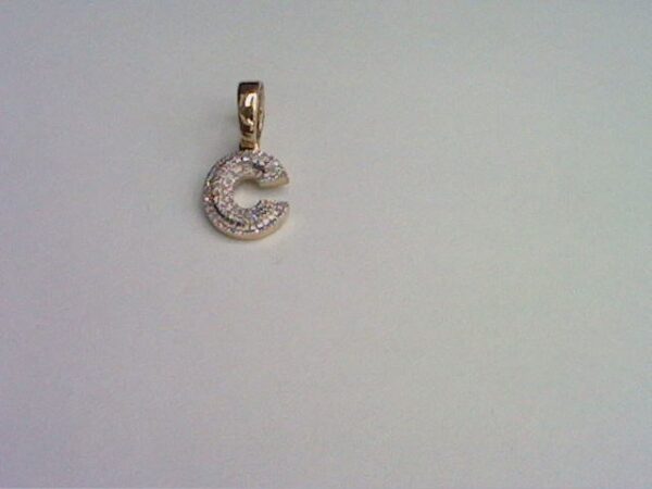 10KT 0.10- 0.12CT D-MICROPAVE INITIAL "C"
