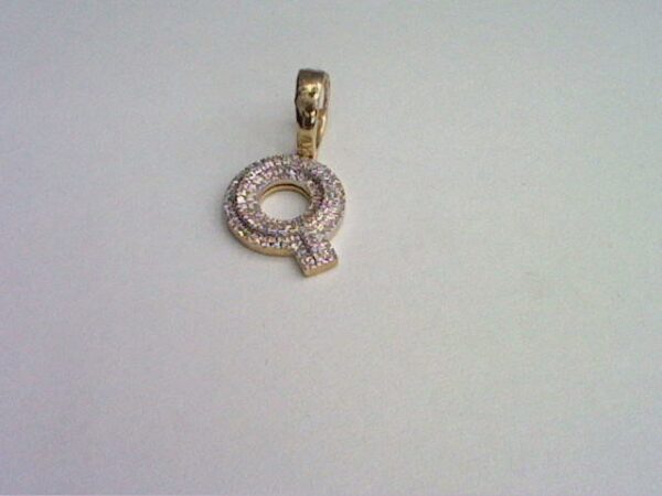 10K 0.15CT D- MICROPAVE INITIAL "Q"